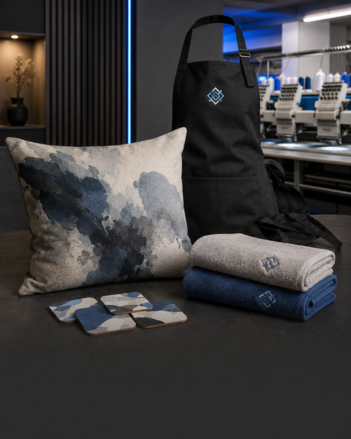 Bedruckte und bestickte Wohnaccessoires bei WessDruck