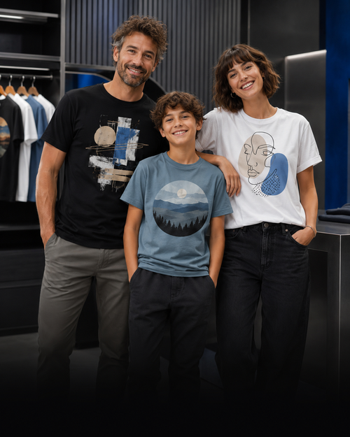Bedruckte T-Shirts für Herren, Damen und Kinder bei WessDruck
