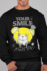 Herren Pullover Your Smile Melt Me Front Print