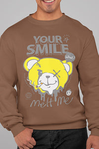 Herren Pullover Your Smile Melt Me Front Print