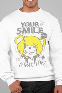 Herren Pullover Your Smile Melt Me Front Print