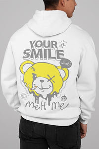 Herren Hoodie Your Smile Melt Me Back Print