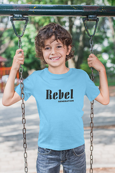 Kinder T-Shirt mit "Rebel Generation" Aufdruck