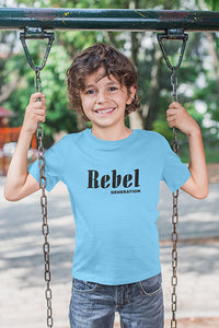 Kinder T-Shirt mit "Rebel Generation" Aufdruck