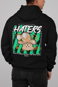 Herren Hoodie Haters Back Print