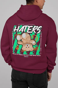 Herren Hoodie Haters Back Print