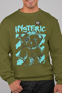 Herren Pullover Hysteric Front Print