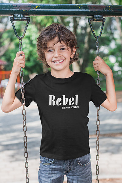 Kinder T-Shirt mit "Rebel Generation" Aufdruck
