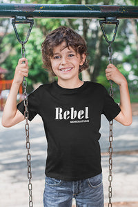 Kinder T-Shirt mit "Rebel Generation" Aufdruck