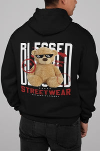 Herren Hoodie Blessed Back Print