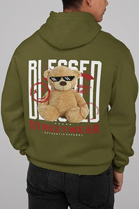 Herren Hoodie Blessed Back Print