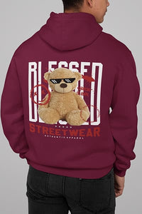 Herren Hoodie Blessed Back Print