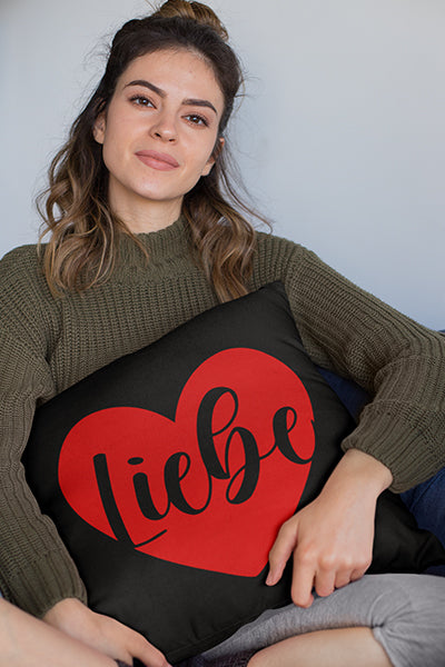 Liebe mit Herz Kissenbezug