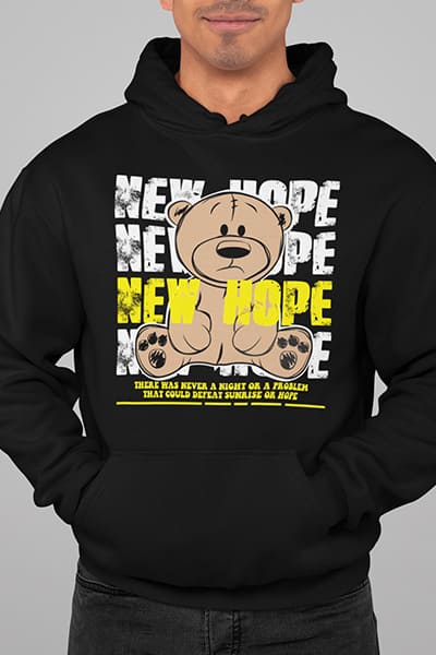 Herren Hoodie New Hope Front Print