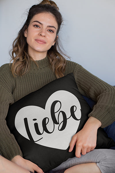 Liebe mit Herz Kissenbezug