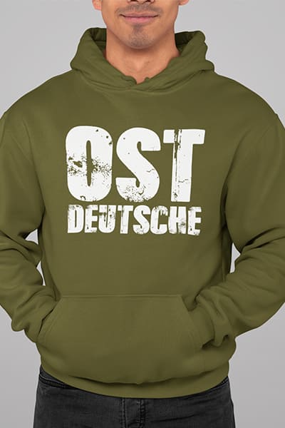Herren OSTDEUTSCHE Hoodie Front Print