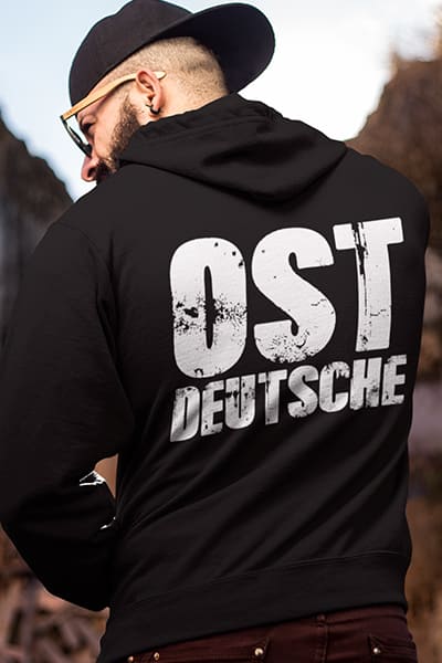 Herren OSTDEUTSCHE Hoodie Back Print