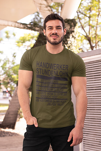 Herren Shirt Handwerker Stundenlohn