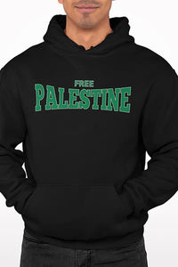 Herren Hoodie Free Palestine Kursif