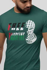 Herren T-Shirt Free Palestine Soldat