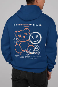 Herren Hoodie Apparel Be Yourself Back Print