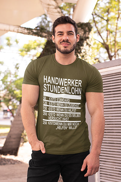 Herren Shirt Handwerker Stundenlohn