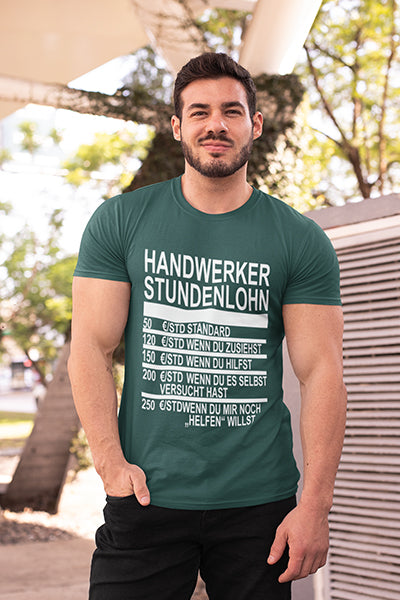 Herren Shirt Handwerker Stundenlohn