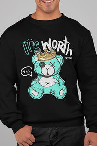 Herren Pullover It´s Worth Back Print