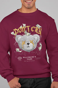 Herren Pullover Don´t Cry Front Print