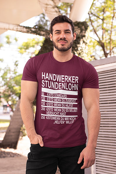 Herren Shirt Handwerker Stundenlohn