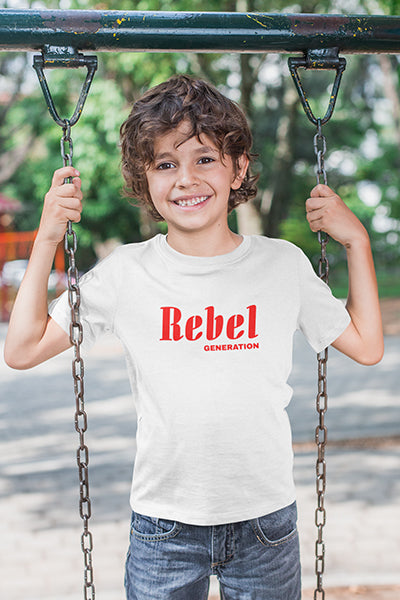 Kinder T-Shirt mit "Rebel Generation" Aufdruck