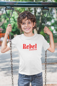 Kinder T-Shirt mit "Rebel Generation" Aufdruck