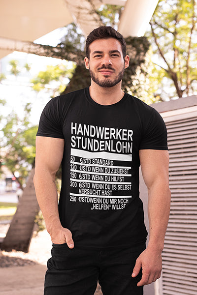 Herren Shirt Handwerker Stundenlohn