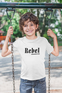 Kinder T-Shirt mit "Rebel Generation" Aufdruck