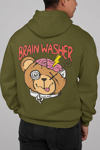 Herren Hoodie Brain Washer Back Print