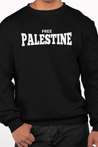 Herren Pullover Free Palestine Kursif