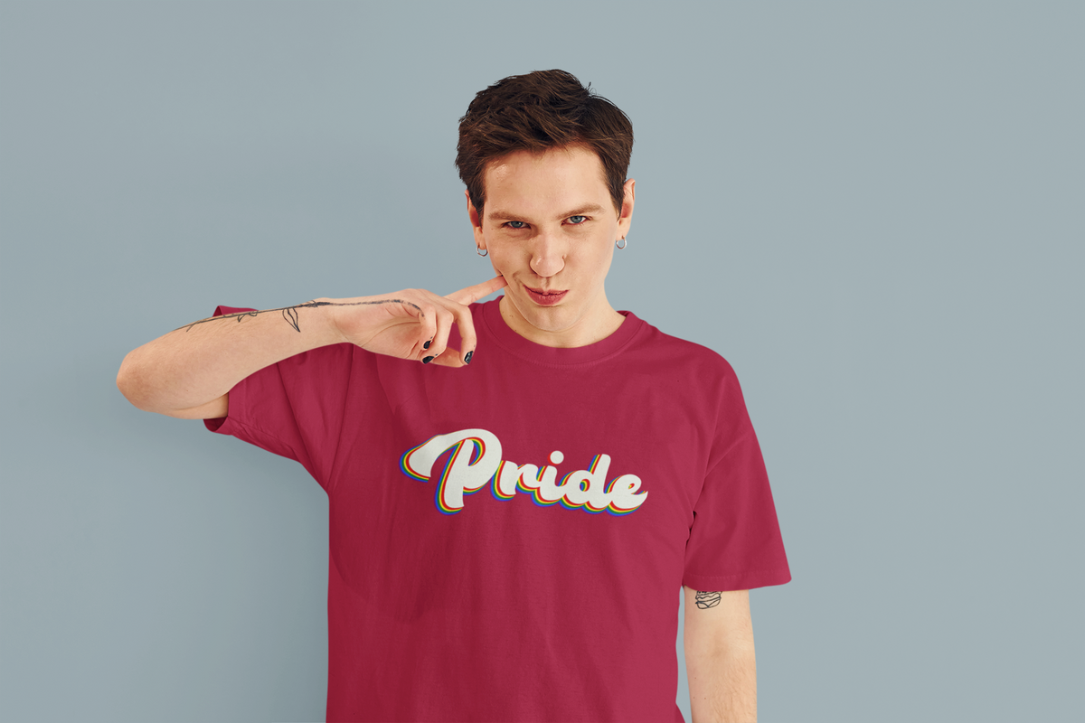 LGBT T-Shirt mit "Pride" Aufdruck