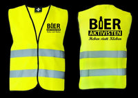 Bieraktivisten Kostüm Karneval Fasching Verkleidung Sicherheitsweste Security