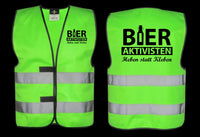 Bieraktivisten Kostüm Karneval Fasching Verkleidung Sicherheitsweste Security
