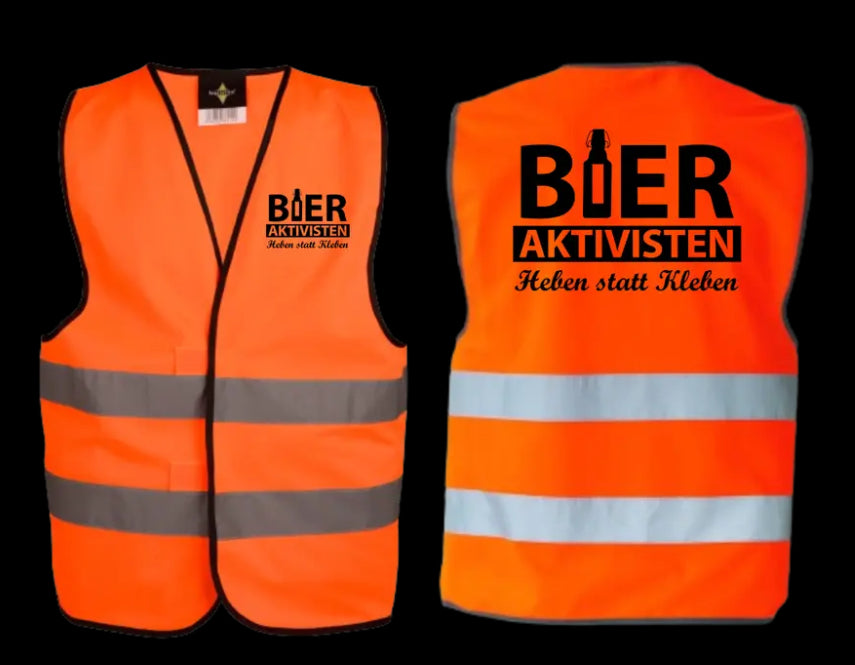 Bieraktivisten Kostüm Karneval Fasching Verkleidung Sicherheitsweste Security