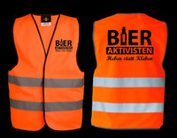Bieraktivisten Kostüm Karneval Fasching Verkleidung Sicherheitsweste Security
