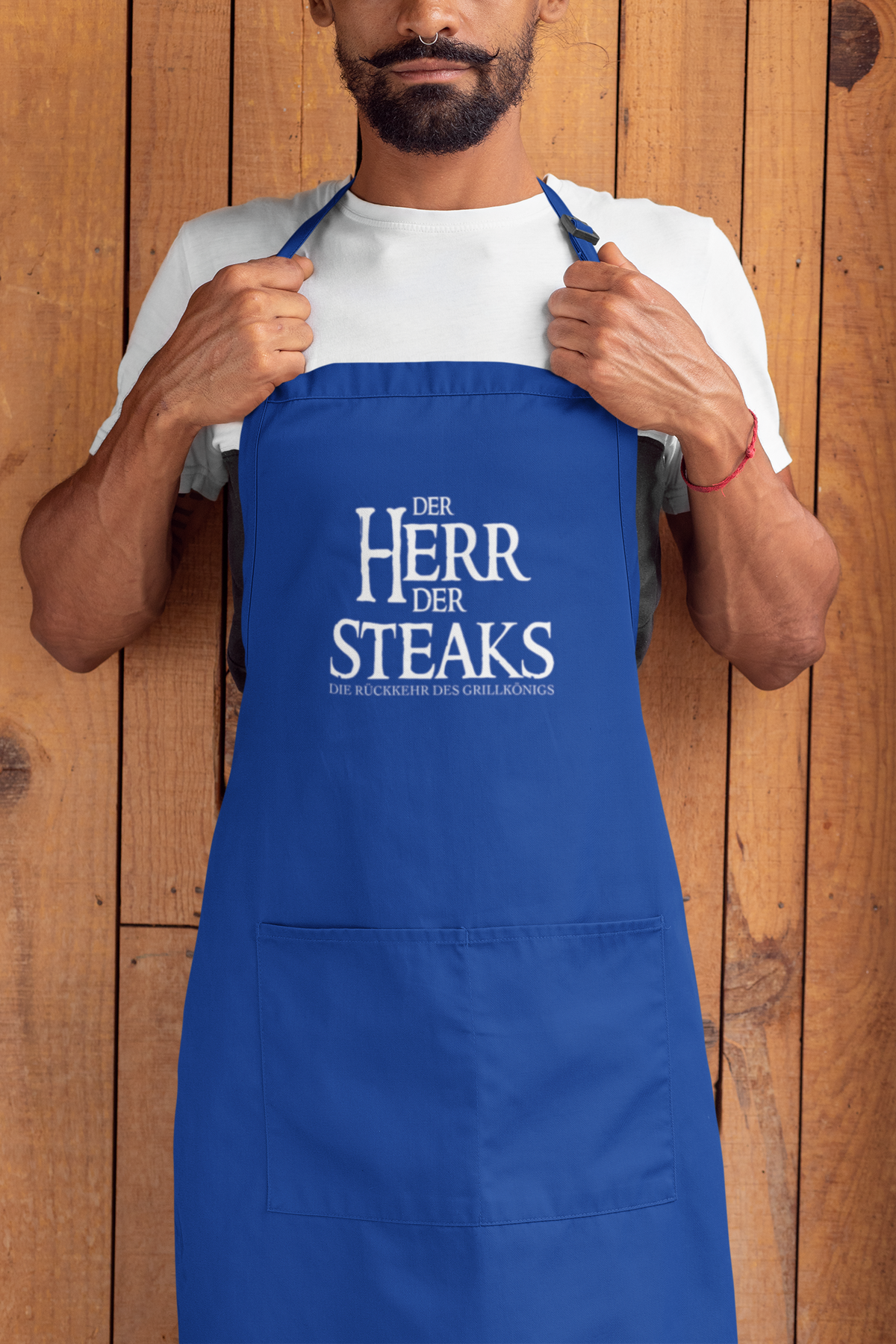 Grill-Schürze für Männer mit Spruch Der Herr der Steaks