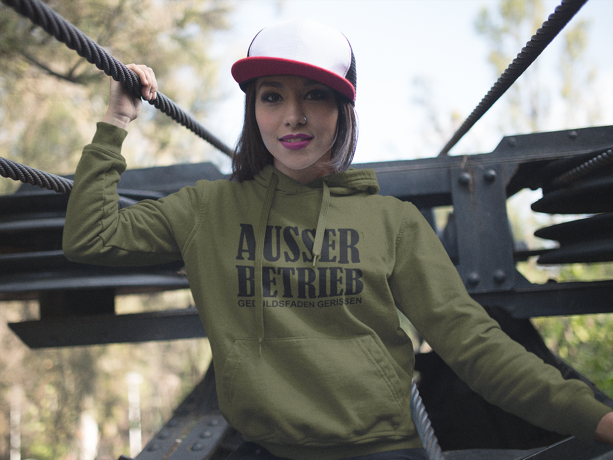 Frauen Hoodie Ausser betrieb