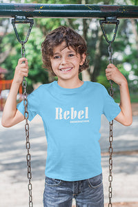 Kinder T-Shirt mit "Rebel Generation" Aufdruck