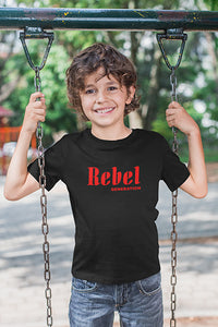 Kinder T-Shirt mit "Rebel Generation" Aufdruck