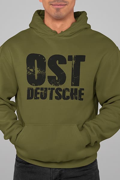 Herren OSTDEUTSCHE Hoodie Front Print