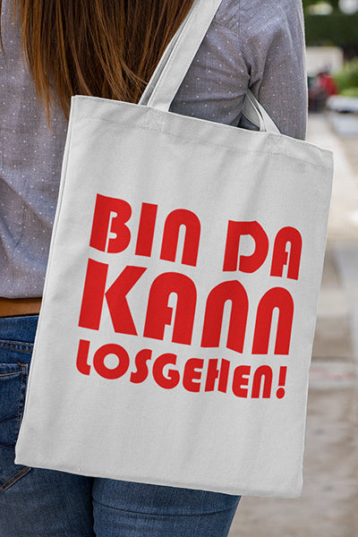 Einkaufstasche Bin da kann losgehen