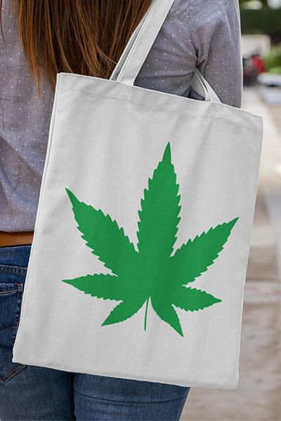 Einkaufstasche Cannabisblatt
