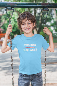 Kinder T-Shirt mit "Endlich 1. Klasse" Aufdruck