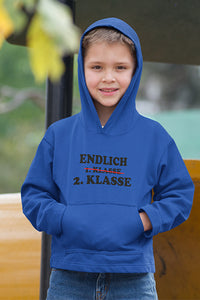 Kinder Hoodie mit "Endlich 1. Klasse" Aufdruck
